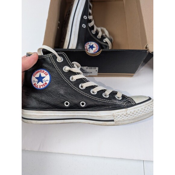 Converse Chuck Taylor All Star Leather High Top Black Men 4 Women 6 - Picture 13 of 13